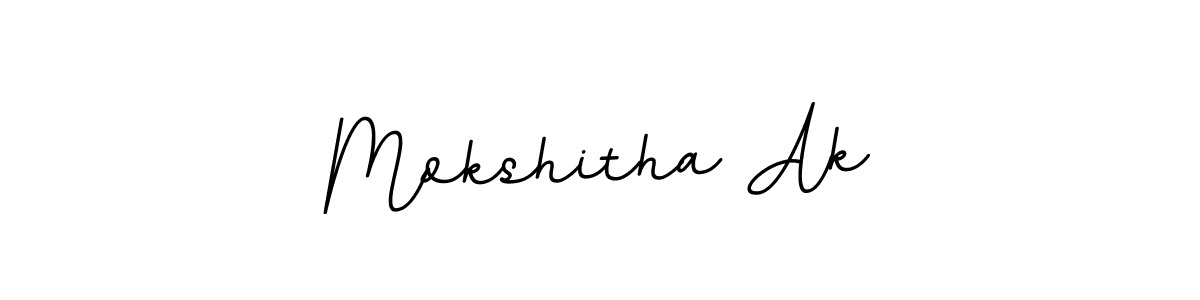 Design your own signature with our free online signature maker. With this signature software, you can create a handwritten (BallpointsItalic-DORy9) signature for name Mokshitha Ak. Mokshitha Ak signature style 11 images and pictures png