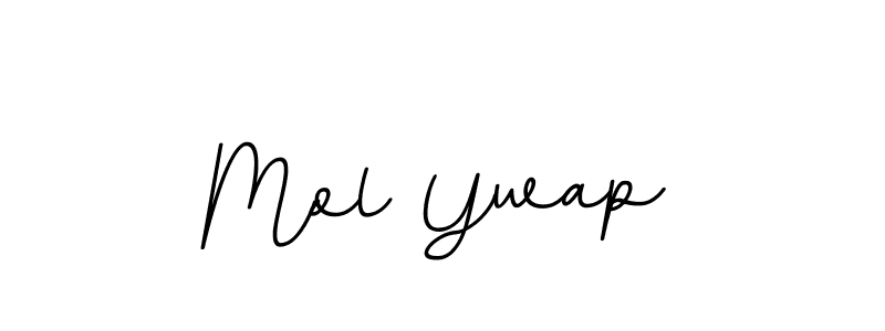 Design your own signature with our free online signature maker. With this signature software, you can create a handwritten (BallpointsItalic-DORy9) signature for name Mol Ywap. Mol Ywap signature style 11 images and pictures png