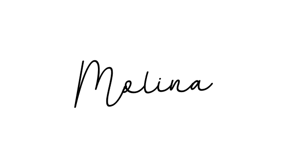 Use a signature maker to create a handwritten signature online. With this signature software, you can design (BallpointsItalic-DORy9) your own signature for name Molina. Molina signature style 11 images and pictures png