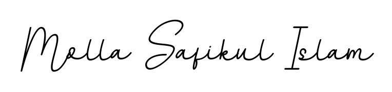 Create a personalized artistic stamp with Molla Safikul Islam in BallpointsItalic-DORy9 font. Perfect for visual artists, designers, and influencers. Molla Safikul Islam signature style 11 images and pictures png