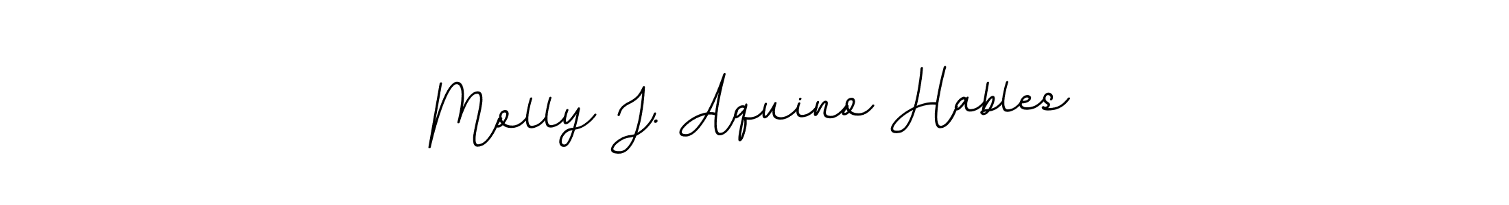 Molly J. Aquino Hables stylish signature style. Best Handwritten Sign (BallpointsItalic-DORy9) for my name. Handwritten Signature Collection Ideas for my name Molly J. Aquino Hables. Molly J. Aquino Hables signature style 11 images and pictures png