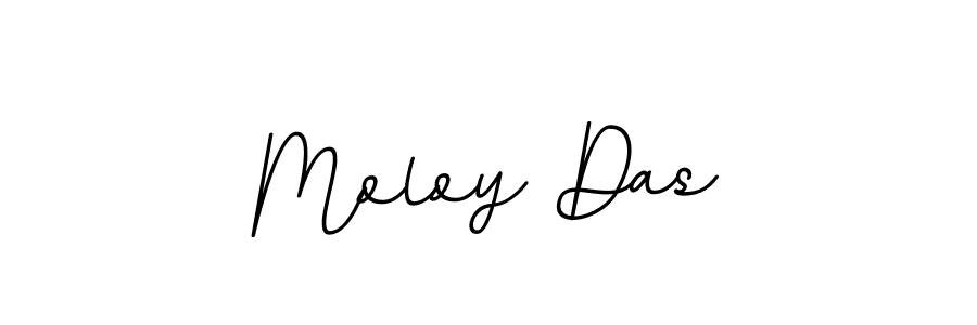 How to make Moloy Das name signature. Use BallpointsItalic-DORy9 style for creating short signs online. This is the latest handwritten sign. Moloy Das signature style 11 images and pictures png