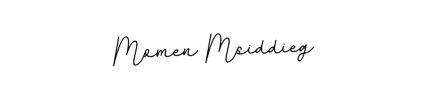 Make a beautiful signature design for name Momen Msiddieg. With this signature (BallpointsItalic-DORy9) style, you can create a handwritten signature for free. Momen Msiddieg signature style 11 images and pictures png