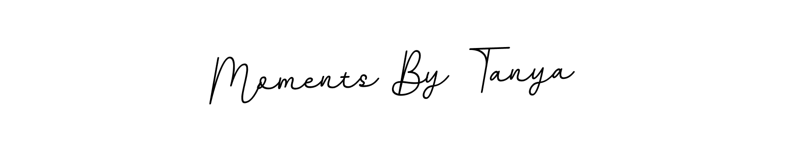 How to make Moments By Tanya name signature. Use BallpointsItalic-DORy9 style for creating short signs online. This is the latest handwritten sign. Moments By Tanya signature style 11 images and pictures png