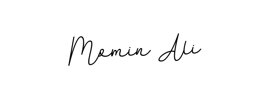 Make a beautiful signature design for name Momin Ali. With this signature (BallpointsItalic-DORy9) style, you can create a handwritten signature for free. Momin Ali signature style 11 images and pictures png