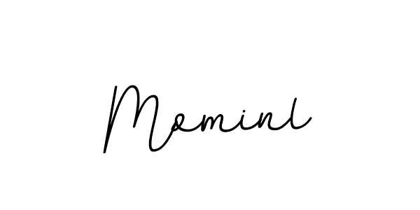 Design your own signature with our free online signature maker. With this signature software, you can create a handwritten (BallpointsItalic-DORy9) signature for name Mominl. Mominl signature style 11 images and pictures png