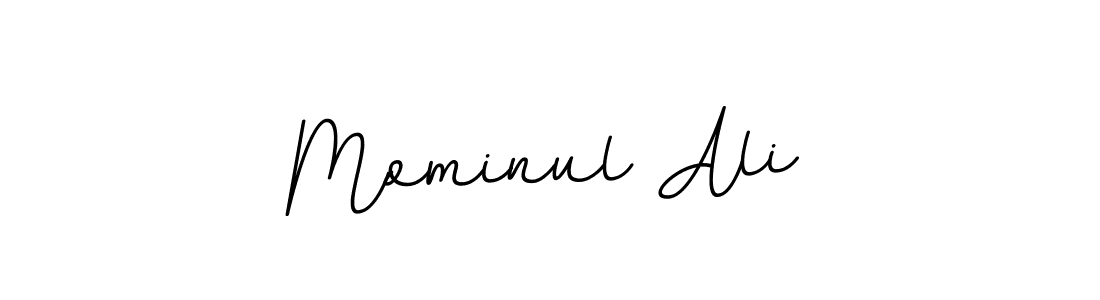How to make Mominul Ali name signature. Use BallpointsItalic-DORy9 style for creating short signs online. This is the latest handwritten sign. Mominul Ali signature style 11 images and pictures png
