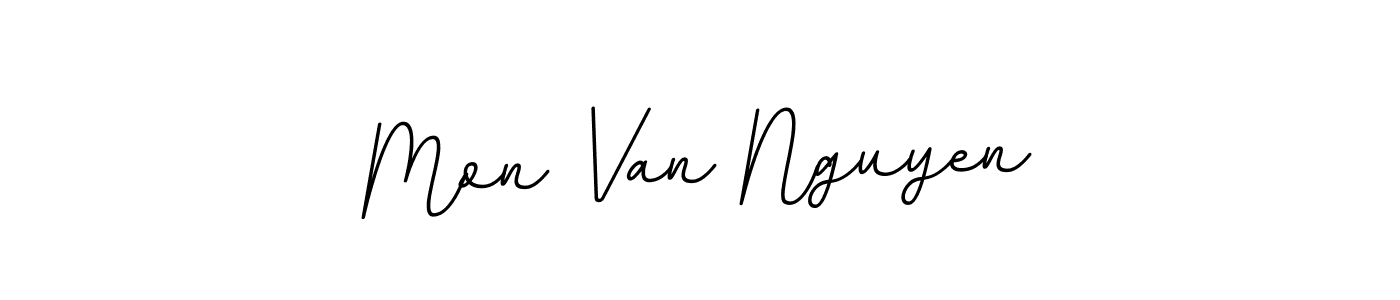 The best way (BallpointsItalic-DORy9) to make a short signature is to pick only two or three words in your name. The name Mon Van Nguyen include a total of six letters. For converting this name. Mon Van Nguyen signature style 11 images and pictures png