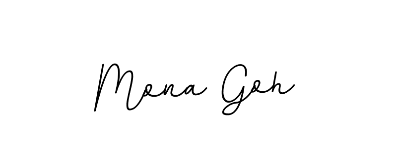 Mona Goh stylish signature style. Best Handwritten Sign (BallpointsItalic-DORy9) for my name. Handwritten Signature Collection Ideas for my name Mona Goh. Mona Goh signature style 11 images and pictures png