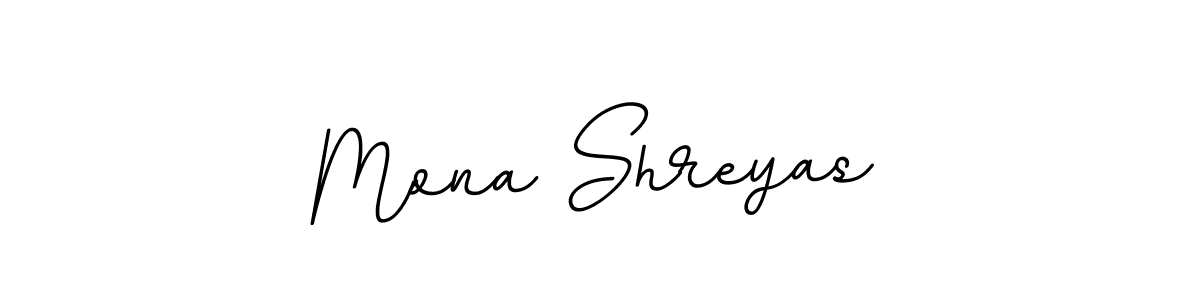 Mona Shreyas stylish signature style. Best Handwritten Sign (BallpointsItalic-DORy9) for my name. Handwritten Signature Collection Ideas for my name Mona Shreyas. Mona Shreyas signature style 11 images and pictures png