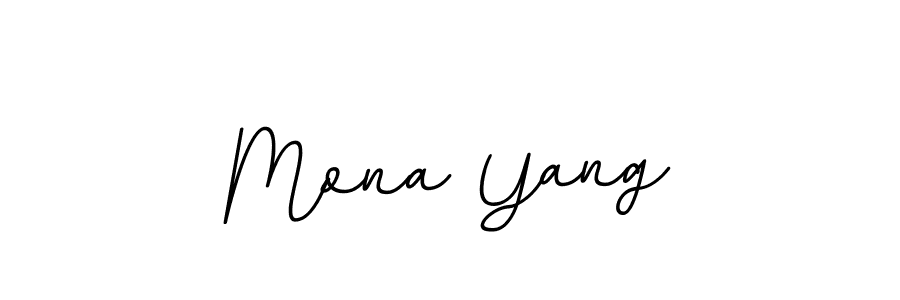 You should practise on your own different ways (BallpointsItalic-DORy9) to write your name (Mona Yang) in signature. don't let someone else do it for you. Mona Yang signature style 11 images and pictures png