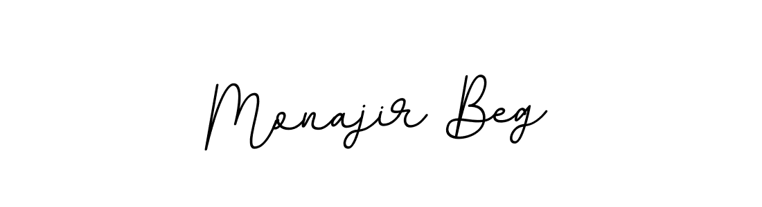 The best way (BallpointsItalic-DORy9) to make a short signature is to pick only two or three words in your name. The name Monajir Beg include a total of six letters. For converting this name. Monajir Beg signature style 11 images and pictures png