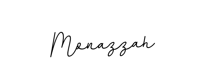 Monazzah stylish signature style. Best Handwritten Sign (BallpointsItalic-DORy9) for my name. Handwritten Signature Collection Ideas for my name Monazzah. Monazzah signature style 11 images and pictures png