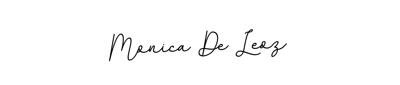 The best way (BallpointsItalic-DORy9) to make a short signature is to pick only two or three words in your name. The name Monica De Leoz include a total of six letters. For converting this name. Monica De Leoz signature style 11 images and pictures png