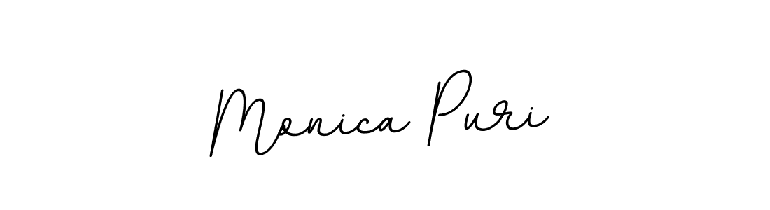Create a beautiful signature design for name Monica Puri. With this signature (BallpointsItalic-DORy9) fonts, you can make a handwritten signature for free. Monica Puri signature style 11 images and pictures png
