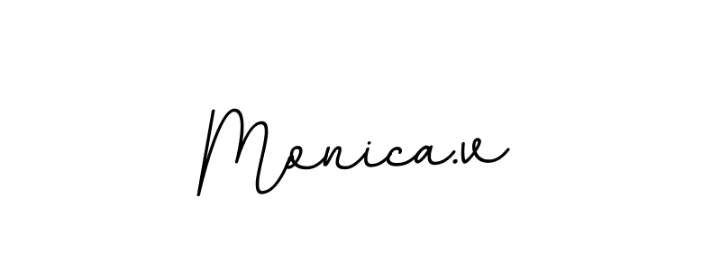 How to make Monica.v signature? BallpointsItalic-DORy9 is a professional autograph style. Create handwritten signature for Monica.v name. Monica.v signature style 11 images and pictures png