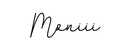 Make a beautiful signature design for name Moniii. With this signature (BallpointsItalic-DORy9) style, you can create a handwritten signature for free. Moniii signature style 11 images and pictures png