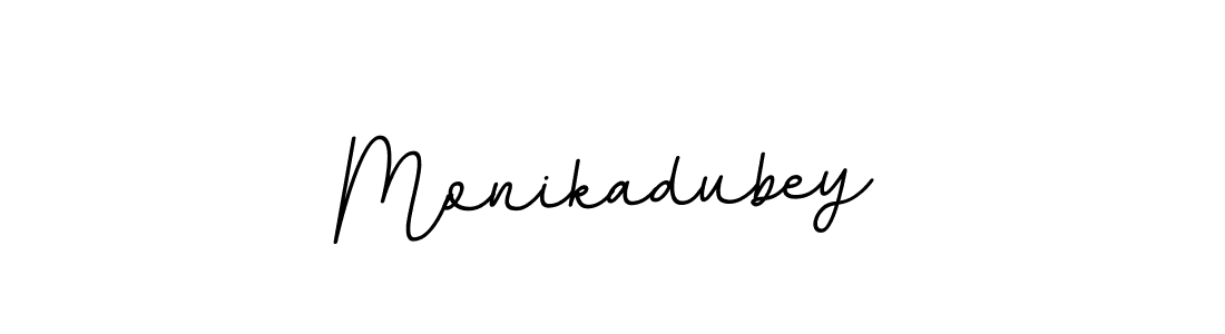 How to make Monikadubey name signature. Use BallpointsItalic-DORy9 style for creating short signs online. This is the latest handwritten sign. Monikadubey signature style 11 images and pictures png