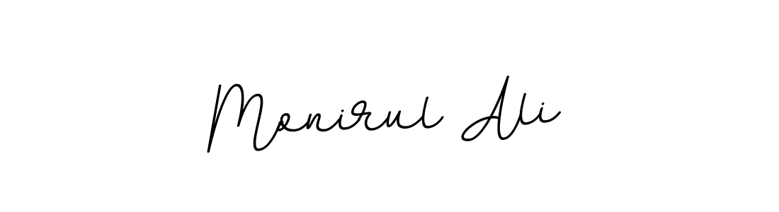 Use a signature maker to create a handwritten signature online. With this signature software, you can design (BallpointsItalic-DORy9) your own signature for name Monirul Ali. Monirul Ali signature style 11 images and pictures png