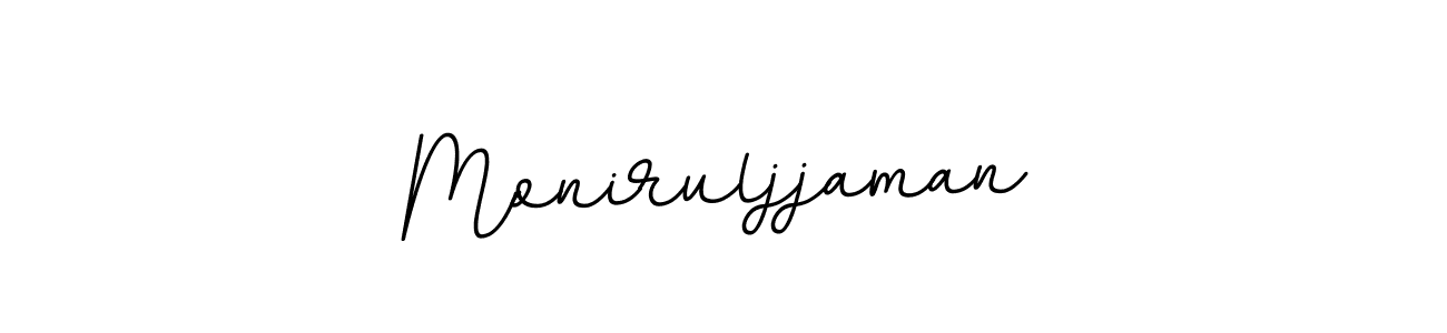 Use a signature maker to create a handwritten signature online. With this signature software, you can design (BallpointsItalic-DORy9) your own signature for name Moniruljjaman. Moniruljjaman signature style 11 images and pictures png