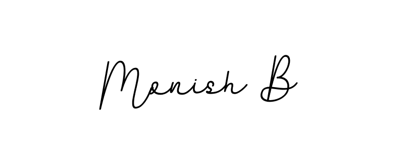 Also we have Monish B name is the best signature style. Create professional handwritten signature collection using BallpointsItalic-DORy9 autograph style. Monish B signature style 11 images and pictures png