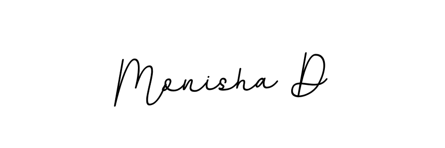 The best way (BallpointsItalic-DORy9) to make a short signature is to pick only two or three words in your name. The name Monisha D include a total of six letters. For converting this name. Monisha D signature style 11 images and pictures png