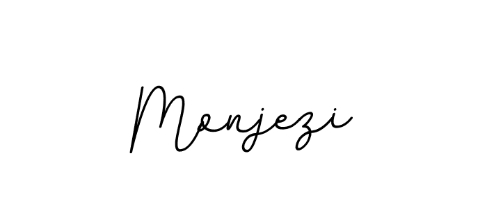 Create a beautiful signature design for name Monjezi. With this signature (BallpointsItalic-DORy9) fonts, you can make a handwritten signature for free. Monjezi signature style 11 images and pictures png