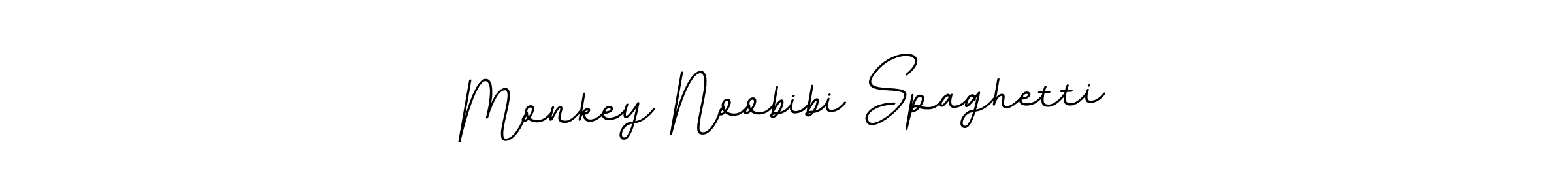 Design your own signature with our free online signature maker. With this signature software, you can create a handwritten (BallpointsItalic-DORy9) signature for name Monkey Noobibi Spaghetti. Monkey Noobibi Spaghetti signature style 11 images and pictures png