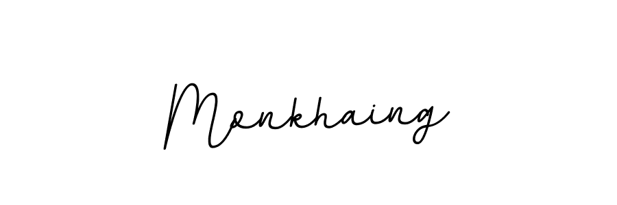 How to Draw Monkhaing signature style? BallpointsItalic-DORy9 is a latest design signature styles for name Monkhaing. Monkhaing signature style 11 images and pictures png