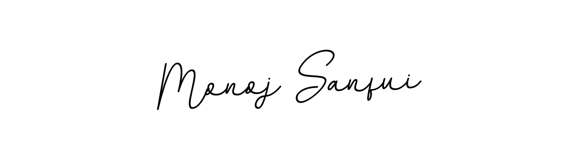 Make a beautiful signature design for name Monoj Sanfui. With this signature (BallpointsItalic-DORy9) style, you can create a handwritten signature for free. Monoj Sanfui signature style 11 images and pictures png