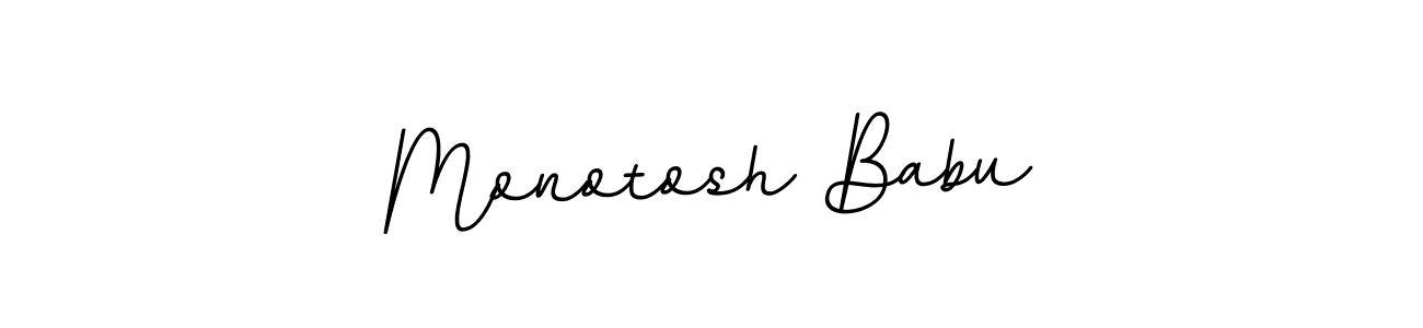 The best way (BallpointsItalic-DORy9) to make a short signature is to pick only two or three words in your name. The name Monotosh Babu include a total of six letters. For converting this name. Monotosh Babu signature style 11 images and pictures png