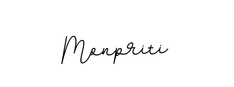 You should practise on your own different ways (BallpointsItalic-DORy9) to write your name (Monpriti) in signature. don't let someone else do it for you. Monpriti signature style 11 images and pictures png