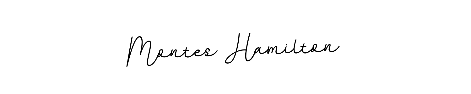 How to make Montes Hamilton name signature. Use BallpointsItalic-DORy9 style for creating short signs online. This is the latest handwritten sign. Montes Hamilton signature style 11 images and pictures png