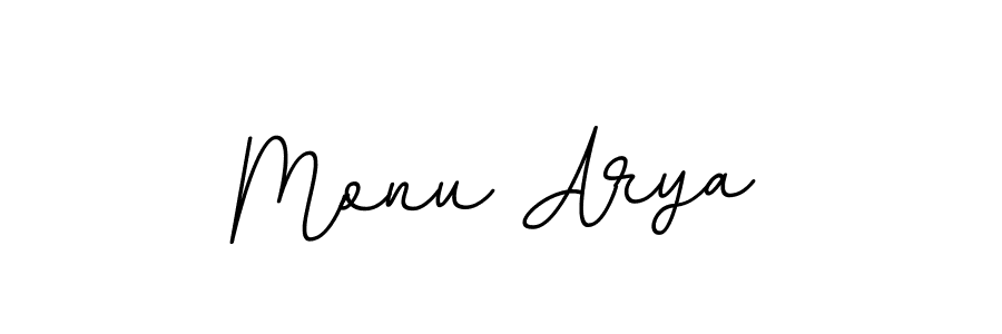 Monu Arya stylish signature style. Best Handwritten Sign (BallpointsItalic-DORy9) for my name. Handwritten Signature Collection Ideas for my name Monu Arya. Monu Arya signature style 11 images and pictures png