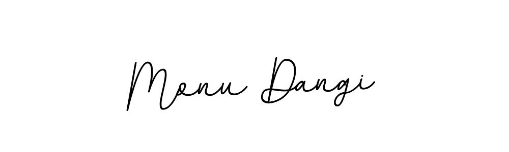 It looks lik you need a new signature style for name Monu Dangi. Design unique handwritten (BallpointsItalic-DORy9) signature with our free signature maker in just a few clicks. Monu Dangi signature style 11 images and pictures png