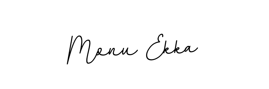 Use a signature maker to create a handwritten signature online. With this signature software, you can design (BallpointsItalic-DORy9) your own signature for name Monu Ekka. Monu Ekka signature style 11 images and pictures png