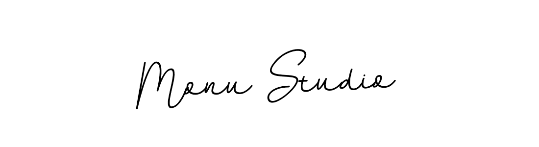 Monu Studio stylish signature style. Best Handwritten Sign (BallpointsItalic-DORy9) for my name. Handwritten Signature Collection Ideas for my name Monu Studio. Monu Studio signature style 11 images and pictures png