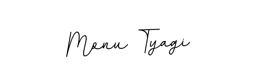 The best way (BallpointsItalic-DORy9) to make a short signature is to pick only two or three words in your name. The name Monu Tyagi include a total of six letters. For converting this name. Monu Tyagi signature style 11 images and pictures png