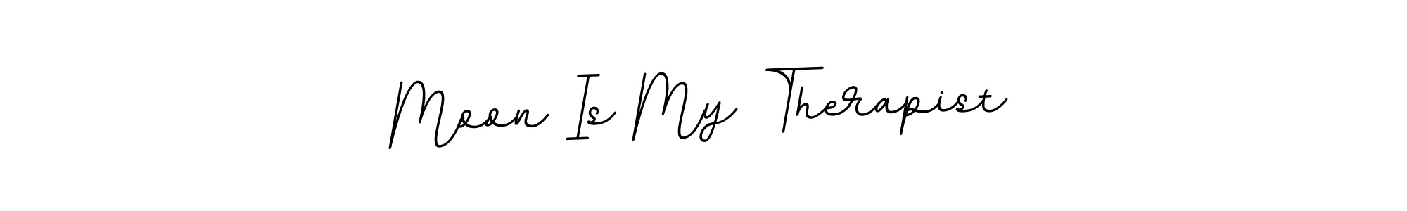 You should practise on your own different ways (BallpointsItalic-DORy9) to write your name (Moon Is My Therapist) in signature. don't let someone else do it for you. Moon Is My Therapist signature style 11 images and pictures png