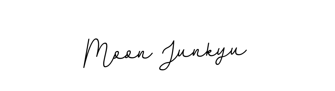How to make Moon Junkyu name signature. Use BallpointsItalic-DORy9 style for creating short signs online. This is the latest handwritten sign. Moon Junkyu signature style 11 images and pictures png