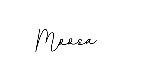 Create a beautiful signature design for name Moosa . With this signature (BallpointsItalic-DORy9) fonts, you can make a handwritten signature for free. Moosa  signature style 11 images and pictures png