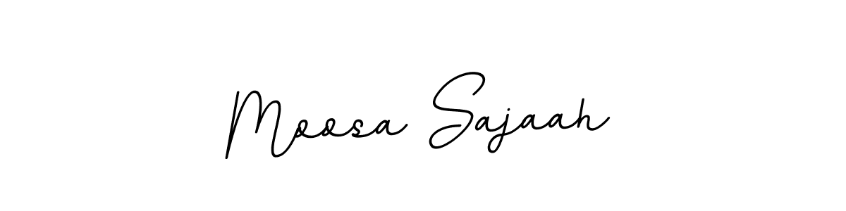 Make a beautiful signature design for name Moosa Sajaah. With this signature (BallpointsItalic-DORy9) style, you can create a handwritten signature for free. Moosa Sajaah signature style 11 images and pictures png