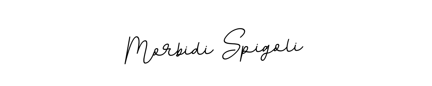 Make a beautiful signature design for name Morbidi Spigoli. With this signature (BallpointsItalic-DORy9) style, you can create a handwritten signature for free. Morbidi Spigoli signature style 11 images and pictures png