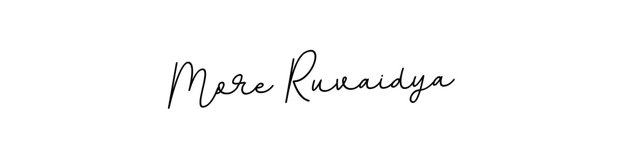 Create a beautiful signature design for name More Ruvaidya. With this signature (BallpointsItalic-DORy9) fonts, you can make a handwritten signature for free. More Ruvaidya signature style 11 images and pictures png