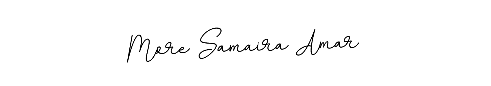 This is the best signature style for the More Samaira Amar name. Also you like these signature font (BallpointsItalic-DORy9). Mix name signature. More Samaira Amar signature style 11 images and pictures png