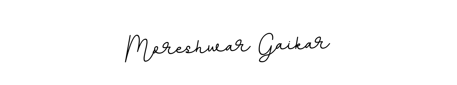 Moreshwar Gaikar stylish signature style. Best Handwritten Sign (BallpointsItalic-DORy9) for my name. Handwritten Signature Collection Ideas for my name Moreshwar Gaikar. Moreshwar Gaikar signature style 11 images and pictures png