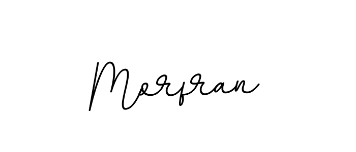 How to make Morfran name signature. Use BallpointsItalic-DORy9 style for creating short signs online. This is the latest handwritten sign. Morfran signature style 11 images and pictures png