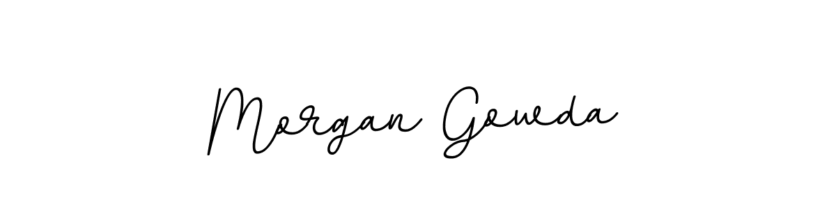 Make a beautiful signature design for name Morgan Gowda. With this signature (BallpointsItalic-DORy9) style, you can create a handwritten signature for free. Morgan Gowda signature style 11 images and pictures png