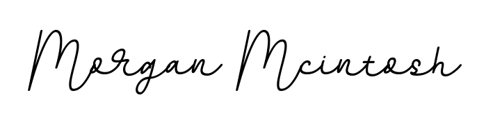 The BallpointsItalic-DORy9 signature style provides a bold statement for name Morgan Mcintosh. Designed for business owners, executives, and leaders. Morgan Mcintosh signature style 11 images and pictures png