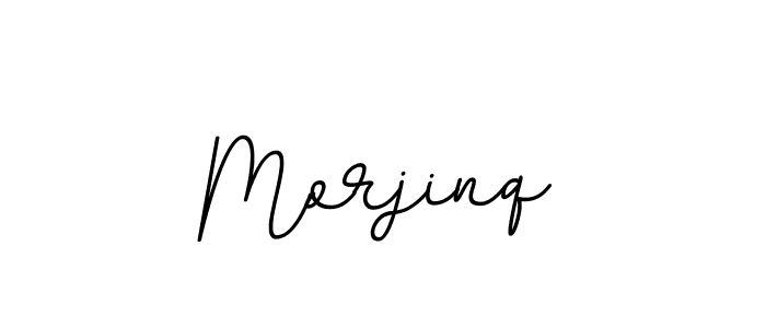 Make a beautiful signature design for name Morjinq. With this signature (BallpointsItalic-DORy9) style, you can create a handwritten signature for free. Morjinq signature style 11 images and pictures png